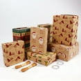 thumbnail image 4 of Christmas Gift Wrapping Paper Santa Claus Snowman Xmas Tree Pattern Bouquet Packaging Paper New Year Party Decoration Paper, 4 of 9