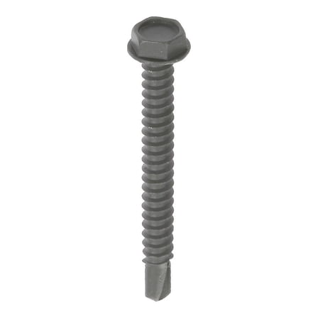 ITW 21820 Teks #12-14 x 2 in. Hex Washer Head Drill Point Corrosion Resistant Screw, 60-per Pack