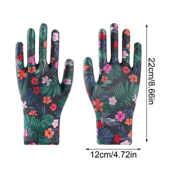 Guantes de jardinería para mujer,transpirables,con revestimiento de goma,resistentes a la abrasión,para deshierbar,podar,para trabajos al aire libre en el jardín,para cavar,rastrillar y