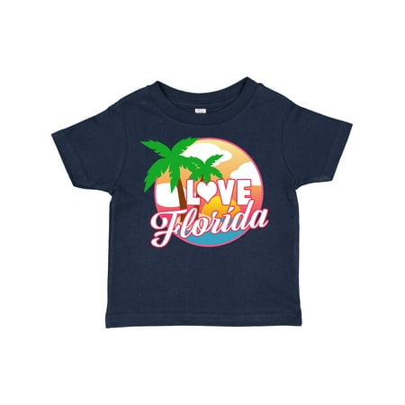 

Inktastic I Love Florida with Ocean and Palm Trees Boys or Girls Toddler T-Shirt
