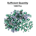 thumbnail image 3 of 1450 Pcs Strass Hotfix Cristales de Vidrio Gemas (Set SS6-SS30, Verde Oscuro), 3 of 6