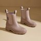 thumbnail image 5 of Botas de lluvia para mujeres con zapatillas de lluvia de lujoso con revestimiento de tobillo zapatos de jardín impermeables con botas de trabajo de Wellington Wellington, 5 of 7