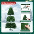 thumbnail image 5 of Soilhill 7ft Christmas Tree, Artificial Christmas Tree with 1316 Branch Tips, Metal Stand and Hinged Branches, 5 of 7