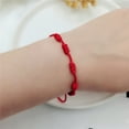 thumbnail image 6 of Cheers US 10Pcs Summer String Bracelets Red Bracelet Red Cord Bracelet Adjustable Kabbalah Red Knot String Bracelet Amulet for Evil Eye and Good Luck for Friendship, 6 of 7