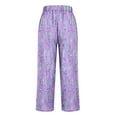 thumbnail image 4 of Tnhcen Women's Spring Autumn Versatile Printed Straight Leg Casual Pants S-2XL – Comfy Lightweight Baggy Fit Flattering Straight Cut Easy-to-Wear for Every Occasion, 4 of 5