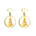 thumbnail image 1 of Piña fruta de verano Ear Dangle Golden Drop Earring Jewelry Mujer Unbranded M, 1 of 3
