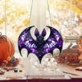 thumbnail image 5 of Clearance Hangs under $5,Halloween Bat Stained Glass Suncatcher Window Hanging Acrylic Wall Art Suncatcher Decoration Festival Colorful Bat Home House Venue Arrangement Props 1pc, 5 of 6