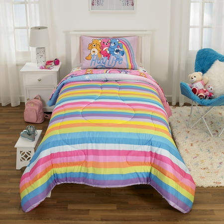 Care Bears Kids Microfiber Bed-in-a-Bag Bedding Bundle Set ...