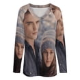 thumbnail image 4 of The Twilight Saga Womens T Shirts V Neck Long Sleeve Tops Causal Loose Summer T-Shirts XL, 4 of 7