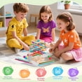 thumbnail image 2 of Juego de mesa de madera WhimsiPlay Montessori con 48 palos y 12 bolas, 2 of 9