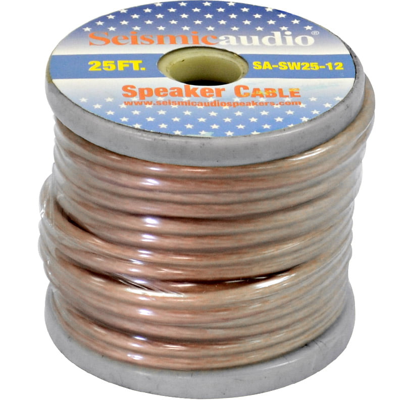 TW12S300Spool 300 Foot Spool of 12 Gauge 2 Conductor Speaker Cable 12AWG Bulk Speaker Cable for Installation or building cables Seismic Audio 