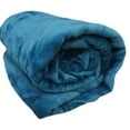 thumbnail image 4 of Turquoise Super Soft Warm Cozy Flannel Fleece Micro Plush Microfiber Bed Throw Blanket, 4 of 6