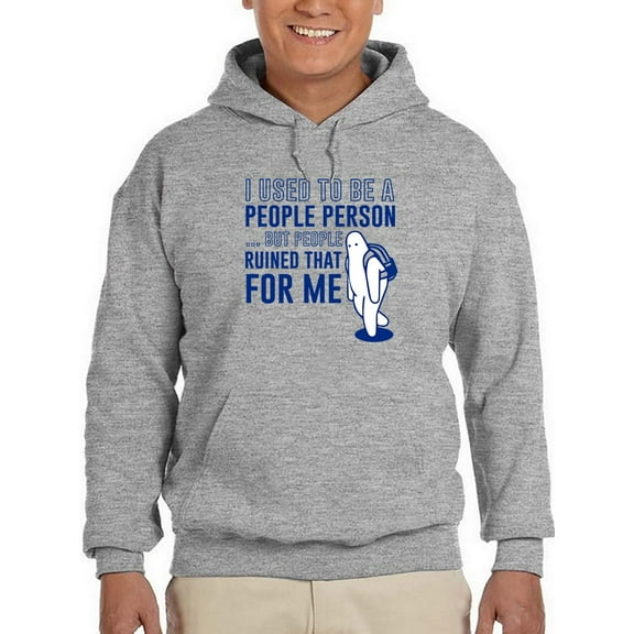 I Used To Be A Person Hoodie Men -GoatDeals Designs, Male Small