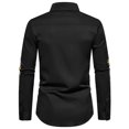 thumbnail image 7 of Polo Shirts for Men Shirt Trendy Summer Tops Men Long Sleeved Shirts for Shirt Athletic Full Sleeve Fitted Pack Yoga Clothe Summer Tunic Men's Long Sleeve Tees Pack Lightweight Tops Black M, 7 of 7