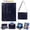 Blue, variant on for iPad (A16) 11th Gen 2025 / iPad 10th Gen 10.9" 2022 PU Leather Case, with Pencil Holder, Money Pocket, Shoulder/Hand Strap, Card Slots Kickstand Flip Cover, Full Body Protection, Black