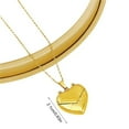 thumbnail image 3 of Fashionable Engravable Heart Envelope Locket Necklace Adjustable Length Choker Handmade Collarbone Chain Accessories, 3 of 5