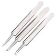 thumbnail image 1 of 3Pcs Blackhead Remover Comedone Extractor, 3 In 1 Professional Stainless Skin Zit Acne Blemish Whitehead Popping Removing Surgical Tools Set, Silver, 1 of 6
