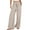 Beige, variant on Dianli Solid Long Wide Leg Pants High Waist Baggy Linen Outfit Holiday Gift Finder Women's Loose Wide Leg Pants High Waist Straight Pants Casual Pants Coffee M