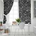 thumbnail image 5 of Fsddascl Nautical Black Blackout Curtains for Bedroom/Living Room, Thermal Insulated Kitchen Curtains, Anchor Rudder Compass Sailing Boat Grommet Darkening Window Treatment Drapes 27.5"x39"x2, 5 of 6