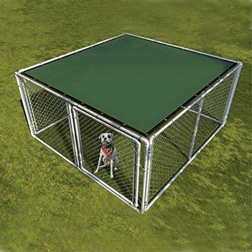 ALEKO Plastic Dog Kennel Shade Cover, Dark Green, 5'W x 10'L Walmart