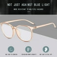 thumbnail image 4 of Delayuji Reading Glasses for Women Gaming Glasses Computer Anti-Fatigue Blue Light Blocking Filter Eyeglasses Sunglasses Men Brown One Size, 4 of 4