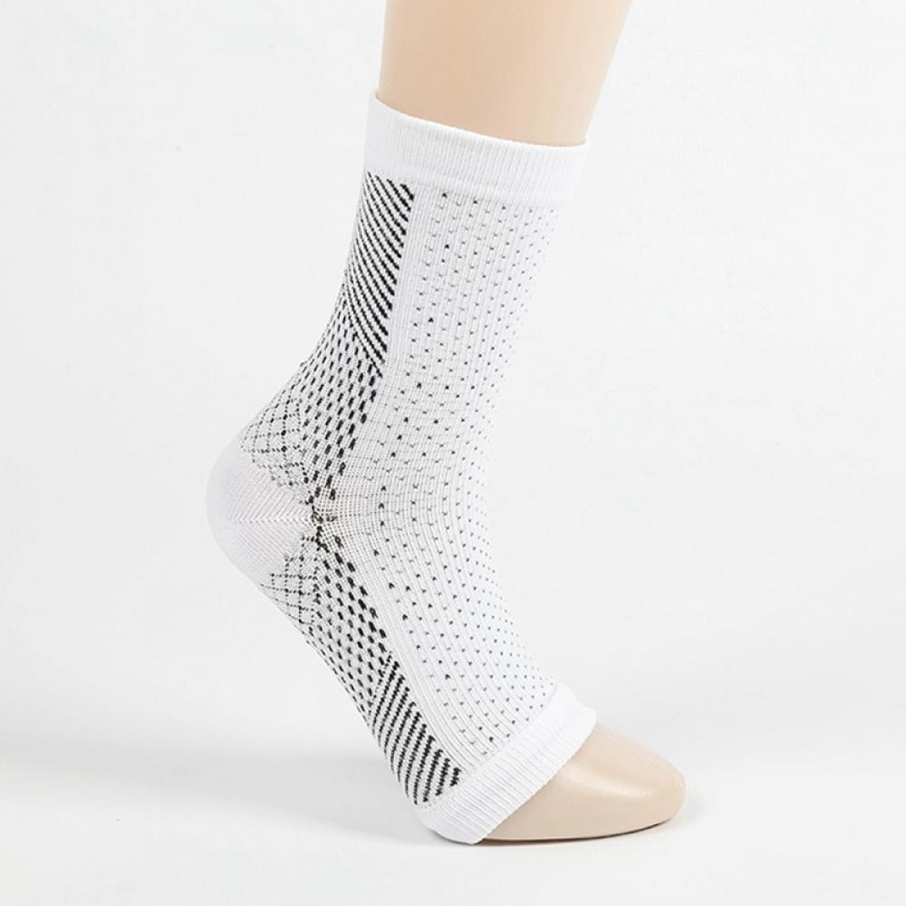 2 Pairs Ankle Compression Socks, Foot Compression Socks for Ankle/Heel