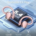 thumbnail image 3 of Auriculares inalámbricos Bluetooth 5.4 Hi-Fi Bass Stereo 56H con cancelación de ruido IPX7 resistentes al agua Auriculares deportivos con gancho para la oreja, 3 of 7