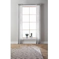 thumbnail image 4 of Better Homes & Gardens Slub Sheer Grommet Single Window Curtain Panel, Silver, 52 x 108, 4 of 9