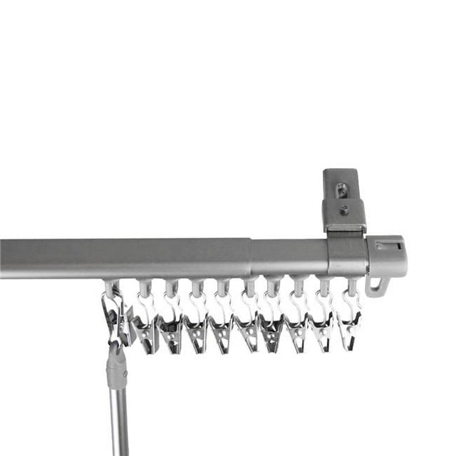 Central Design CT066120-15 Baton Dessiner Piste Réglable pour 66 à 120 Po Windows&44; Argent