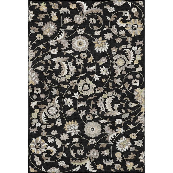 Dalyn Rugs Premium Machine Washable Mayfield AMF1006 Black 2'6" x 3'10" Rug