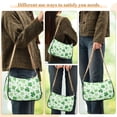 thumbnail image 5 of Ryvnso St Patrick Clover-a1 Womens Chain Shoulder Bag Tote Handbags Clutch Hobo Purse with Zipper for Travel, 5 of 7