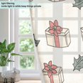 thumbnail image 4 of Yayeee Window Curtains Set of 2 for Living Room Light Filtering 63"x52", Beige Christmas Gift Pattern, 4 of 7
