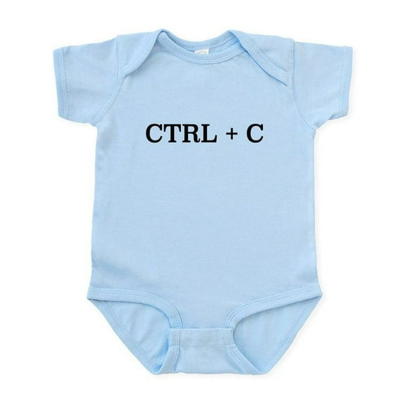 CafePress - CTRL C Body Suit - Baby Light Bodysuit, Size Newborn - 24 Months