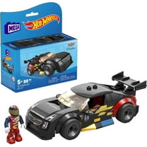 MEGA Hot Wheels 16 Cadillac ATS-V Building Toy Car with 1 Figure (90 Pieces)