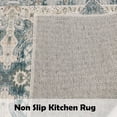 thumbnail image 4 of Kitchen Rugs and Mats Non-Slip Washable Set of 2, Boho Farmhouse Washable Kitchen Mats for Floor, Front of Sink, Entryway and Hallway Blue Green, 18"x30"+18"x47", 4 of 7