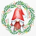 thumbnail image 3 of Allen, Kimberly 20x20 Black Modern Framed Museum Art Print Titled - Gnome Wreath 2, 3 of 5