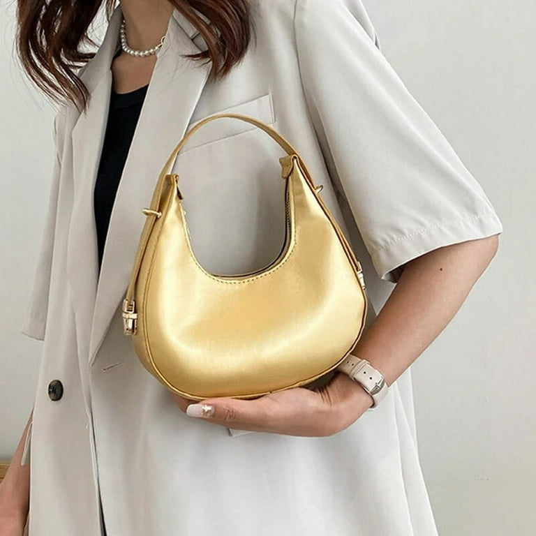 Kukuzhu Alliigator Half-moon Bag For Women PU Leather Kukuzhu Alliigator Half-moon Bag For Women PU Leather