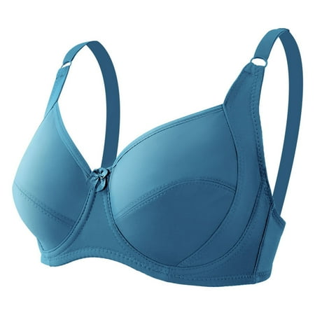 ZVNAH Womens Bras Womens Solid Lingerie Bras Plus Size Underwear Bralette Bras Comfortable Bra Underwire Bras