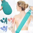 thumbnail image 2 of UOYOTT Three-set Bath Towel Bath Towel Strong Mud Rub Gloves Household Double-sided Back Rub Back R7p3, 2 of 5