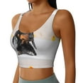 thumbnail image 2 of Fotbe Dachshund Sitting in Bathtub Pattern Womens' Sports Bra Longline Wirefree Padded with Medium Support Sports Moisture-Wicking Workou Vest,Tank Top-XX-Large, 2 of 7