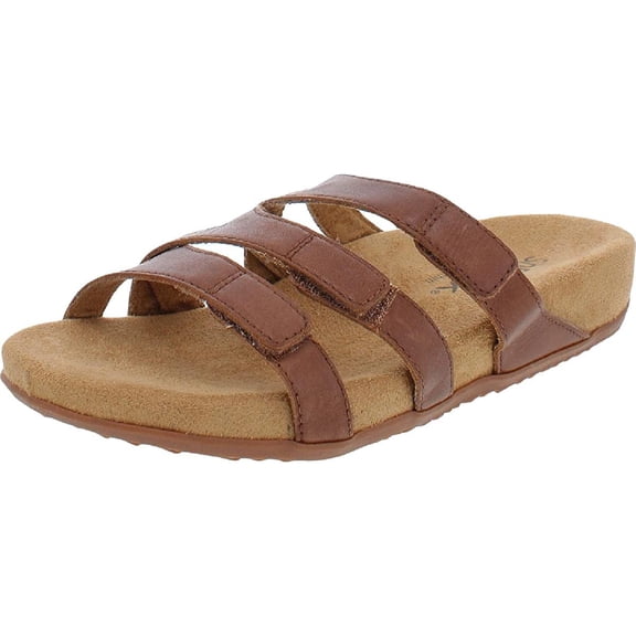 SoftWalk Women's Flat Sandals, Saddle, 10.5 Narrow
