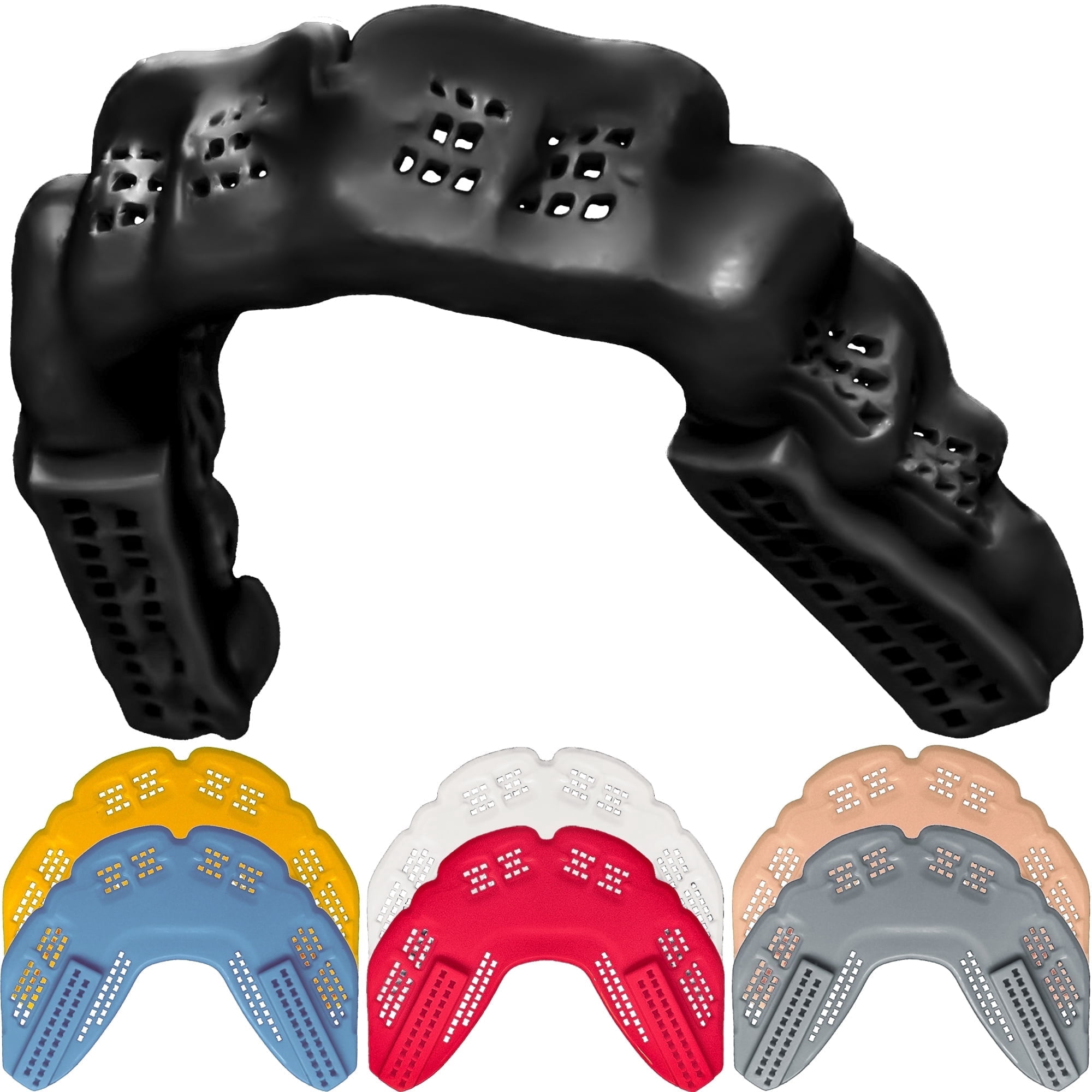 Bulletproof: World’s Thinnest Most Breathable Mouthguard is 3X Stronger! Football MMA Hockey Rugby Basketball BJJ Lacrosse Boxing Sports Mouth Guard Grinding Teeth. Men Women Adult Braces