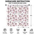 thumbnail image 2 of Blackout Kids Curtains,White Cow Milk Strawberry Pattern Childrens Insulated Curtains Set Of 2,Bedroom Essentials,Toddler Room Decor 42x84in(106x213cm), 2 of 5