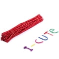 thumbnail image 3 of 200pcs Bricolaje Palos con purpurina Twist Glitter Sticks Christmas Twist Sticks DIY Christmas Stick (Rojo), 3 of 5