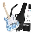thumbnail image 1 of Guitarra Electrica Accesorios Blanco + Amplificador De Regalo 9v 5a Audiotek, 1 of 8