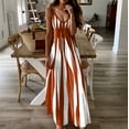 thumbnail image 2 of Baqcunre Maxi Dresses for Women 2024 Women's Fashion Loose Dress with Colour Block Print Dress Dresses for Women 2024 Summer Dresses for Women 2024 Womens Dresses Orange S(Hot), 2 of 5