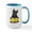 White/Blue Inside, variant on CafePress - Frenchie Bookworm Large Mug - 15 oz Ceramic Large White Novelty Mug
