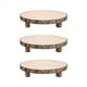 thumbnail image 1 of 3X Soporte para Pasteles de Madera de 11 Pulgadas, Pedestal Redondo de Madera para Cupcakes, Rebanada de Madera de Paulownia con Patas, Soporte para Pasteles Rústico de Madera, 1 of 5
