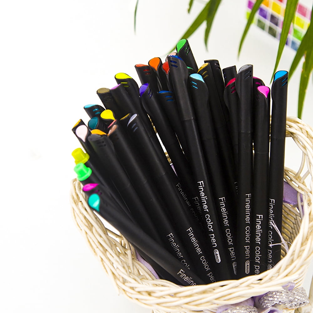 Fineliner Pens, 12 Pack, Pens Fine Point, Colored Pens, Journal Pen –  Loomini