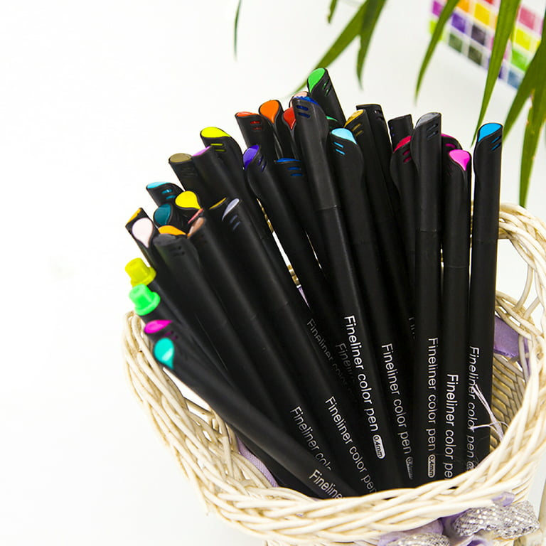 Colorful Fine Liner Pen Set Journal Pena 0.4 Mm Micron Fineliners  Menggambar Sketsa Spidol Tiralineas Seni Spidol Brashpen